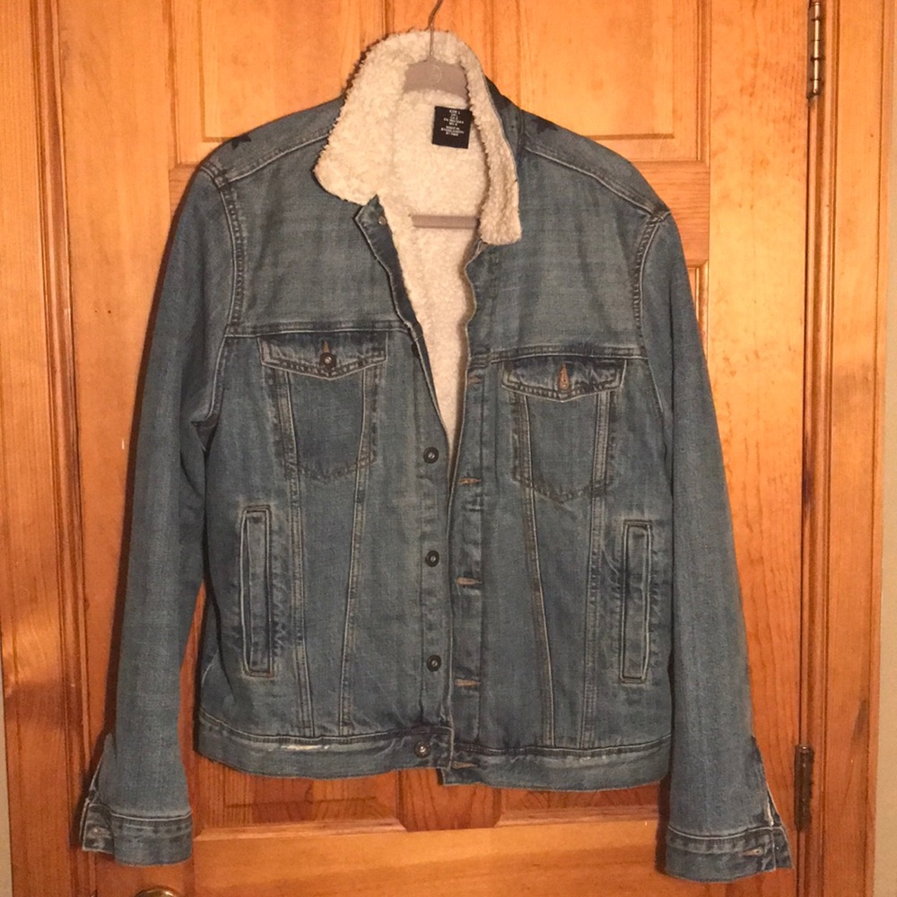 Sherpa denim jacket